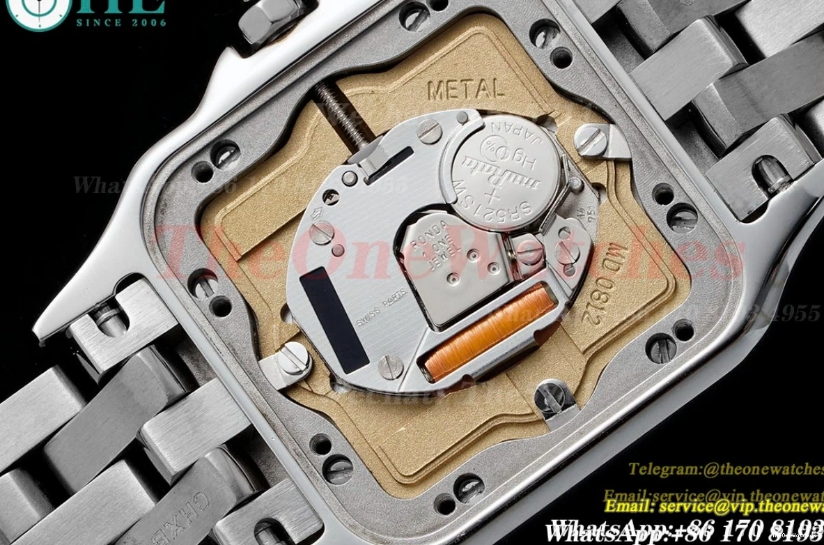 27mm SS AF White Dial Panthere SS De Secrete Ladies Quartz 0422